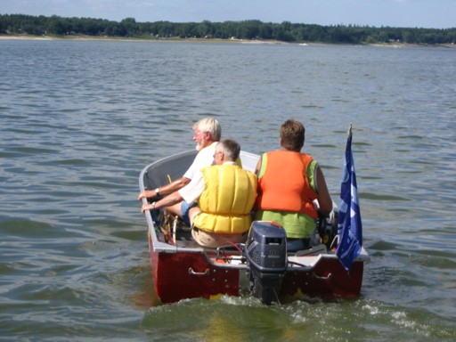 Photo: Derek, the Other Derek and Mike Man the Committee Boat
Photographer: Martin Walker