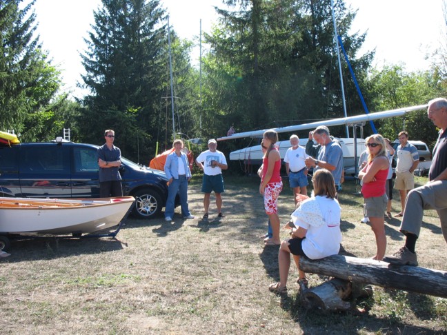 Photo: Competitors Gathered for the Skippers Meeting
Photographer: Stephen Steel