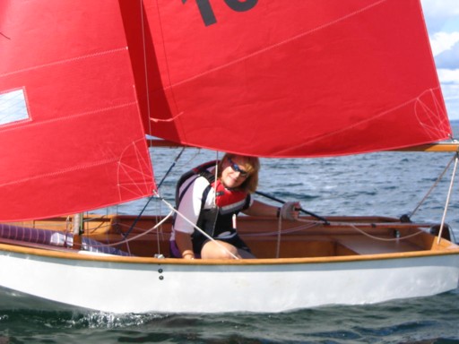 Photo: Heather Thanks the Race Committe for Retrieving Her Spinnaker Pole
Photographer: Martin Walker