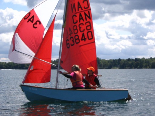 Photo: Shelley and Andrew Fly their Spinnaker
Photographer: Martin Walker