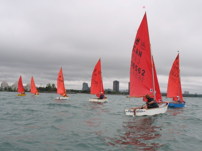 Photo: The Fleet is Spread Out Across the Start Line