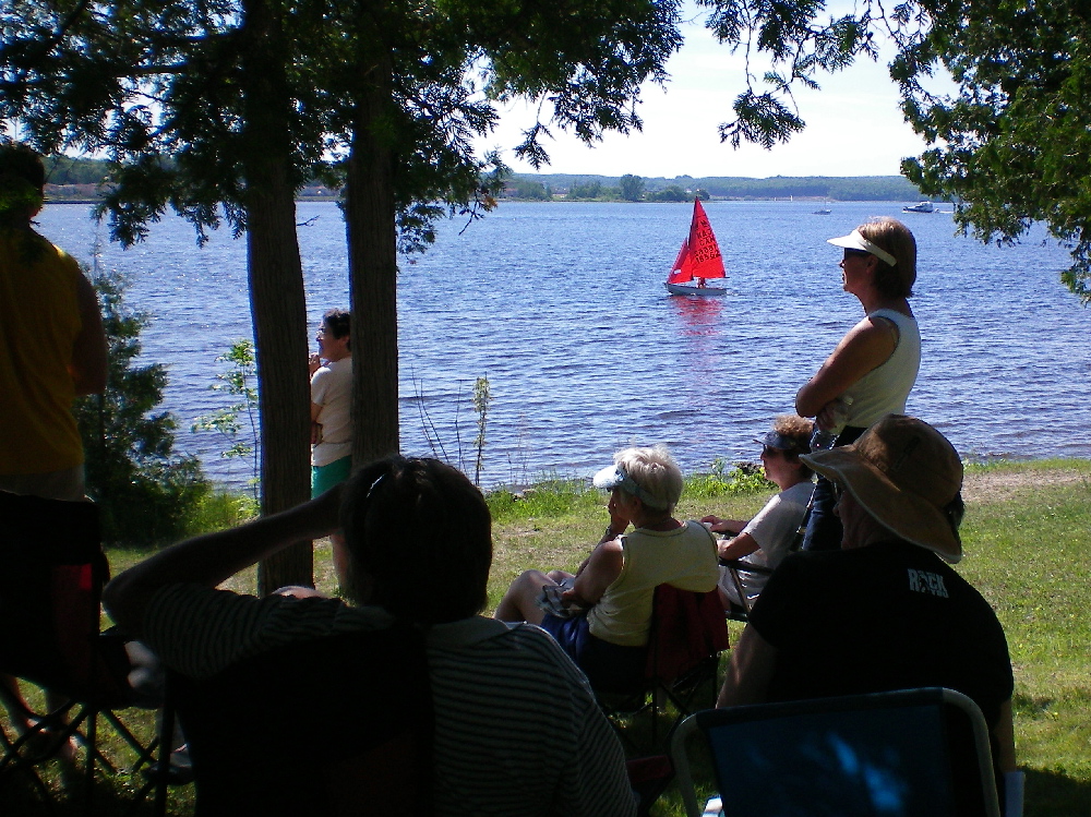 Photo: Watching the Wedding While Kayley Sails in the Background
Photographer: Aleid Brendeke