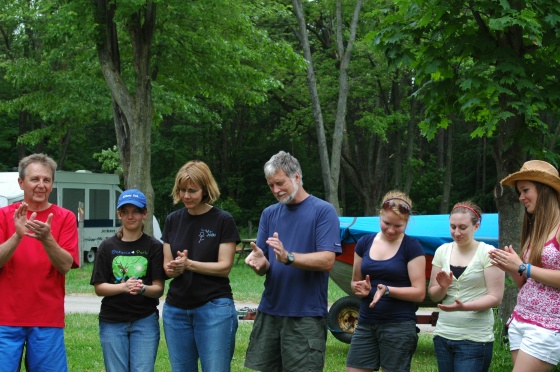 Photo: Thanking the Race Committee