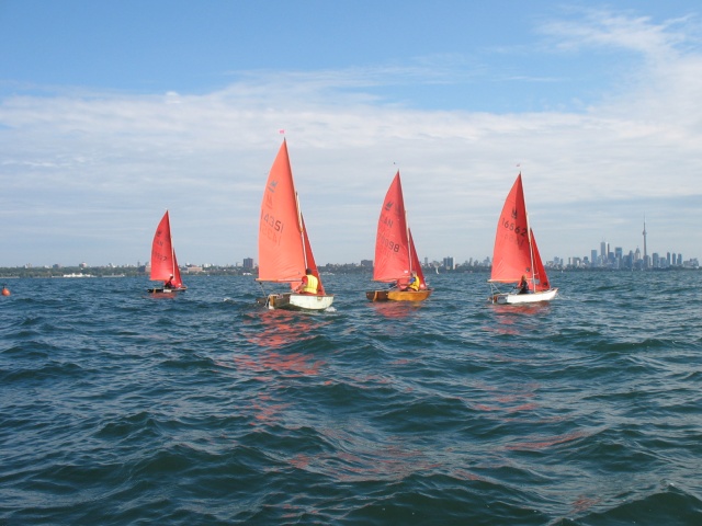 Photo: Just after the Start of the First Race (Mat is Behind Don)