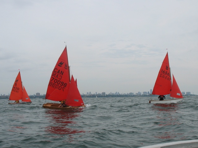 Photo: Heather, Don and Les Take Port Tack