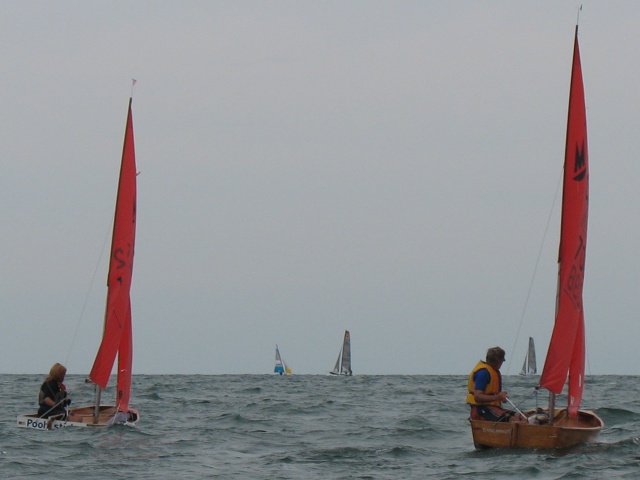 Photo: Heather and Don Beating Upwind