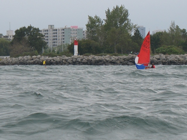 Photo: Mat Drops his Spinnaker as he Approaches the Leeward Mark