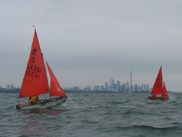 Photo: The Start of the Last Race, Don and Les on Port