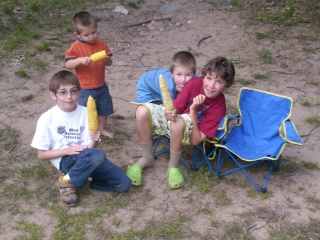 Photo: David, Wyatt, Kayden and his new buddy Luke