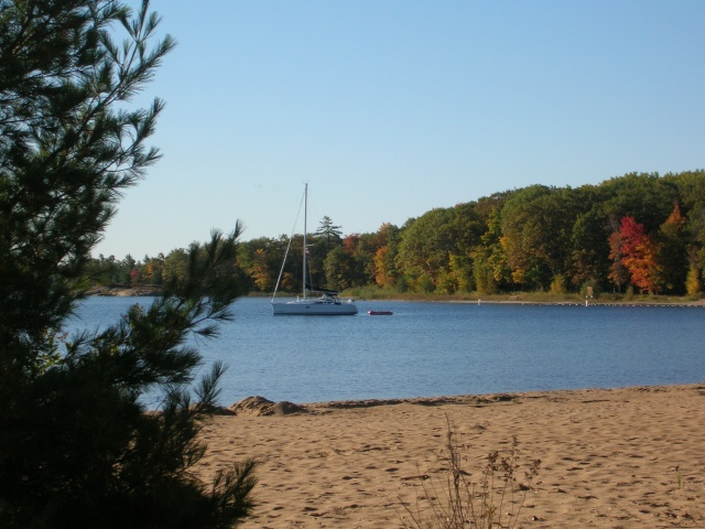 Photo: Wim and Alison's Sailed up from Midland