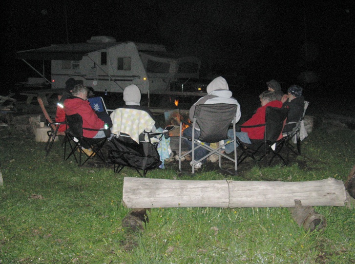 Photo: Huddled Round the Campfire