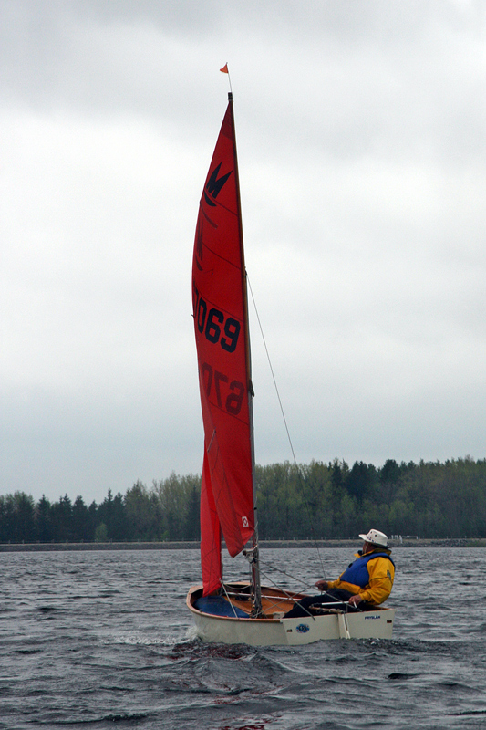 Photo: Aleid Keeps his Boat Nice and Level