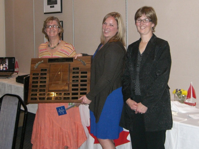 Photo: Paulette Accepts the Bill Olmstead Award