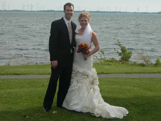 Photo: Michael and Danna on the Shore of Lake Ontario