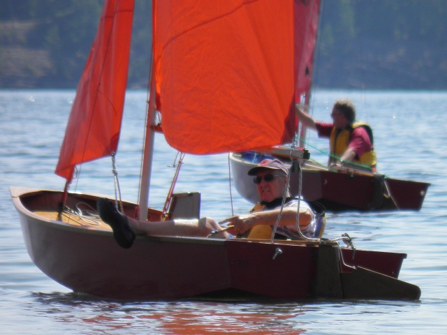 Photo: Paul and Steve Brave the Tremendous Winds