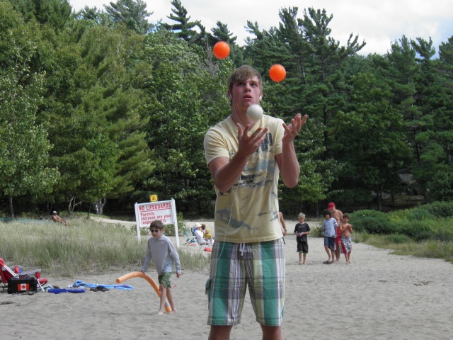 Photo: Simon Kept Us Entertained on the Beach