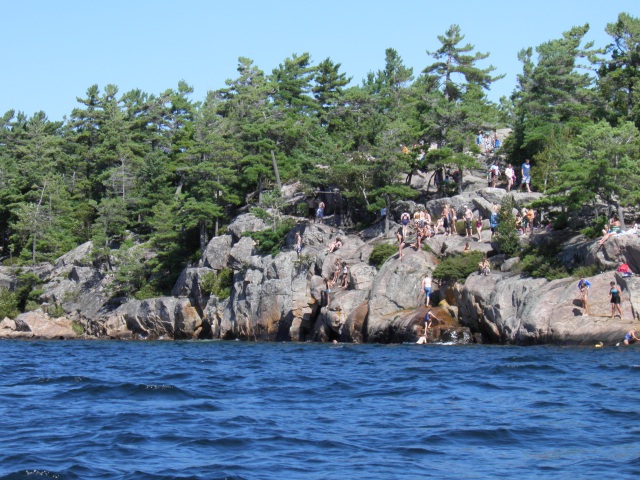 Photo: The Diving Rock on Wednesday Morning