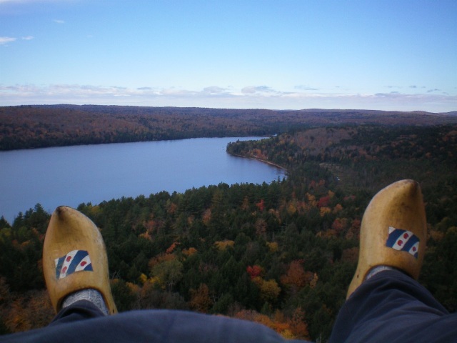 Photo: View of Rock Lake from the Peak of the Booth Trail