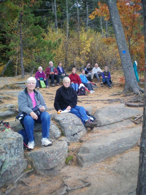 Photo: Everybody Takes a Well Earned Break at the Top