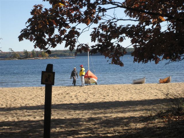 Photo: Just One Lonely Mirror Dinghy on the Beach