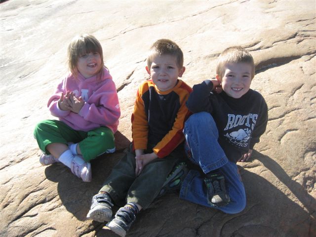 Photo: Taya, Wyatt and Kayden at Twin Points