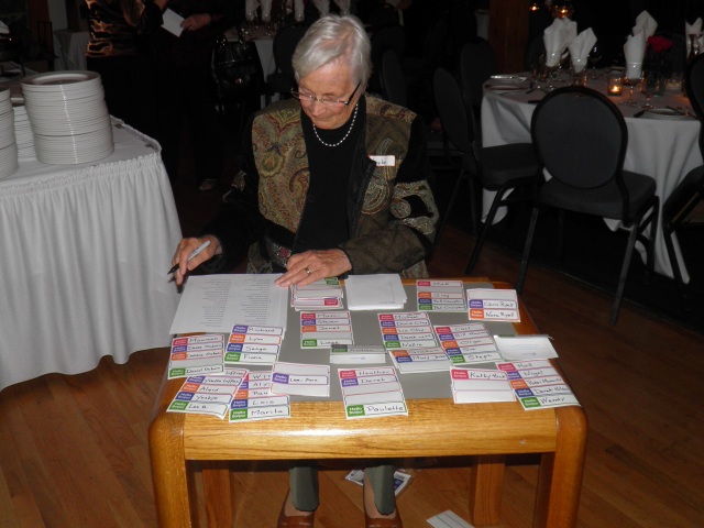 Photo: Ineke Handed Out Name Tags