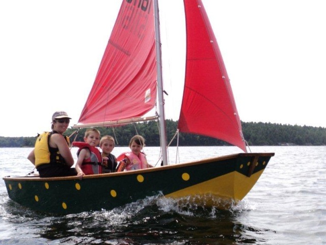 Photo: Marika Takes the Kids out for a Sail