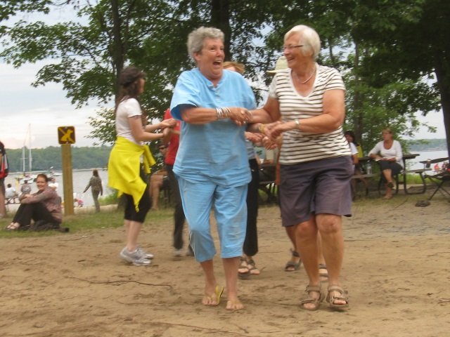 Photo: Danny and Ineke at the Picnic Shelter Dedication