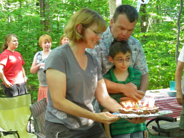 Photo: David Blows Out the Candles
