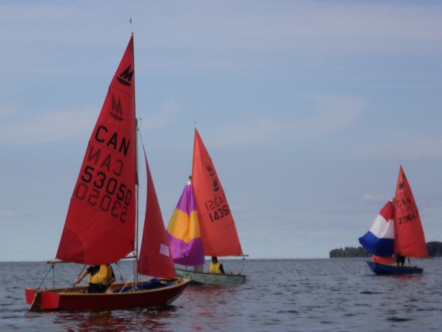 Photo: Steve Heads Back to the Windward Mark as Les and Mat Break Out Their Spinnakers to Catch Up