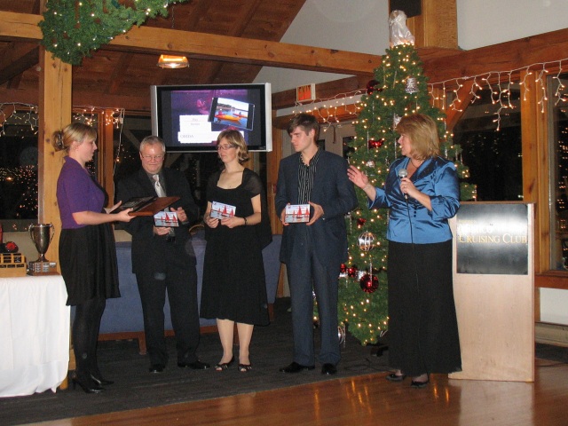 Photo: The Derek Clay Regatta Winners: Marika, Mat, and Steve