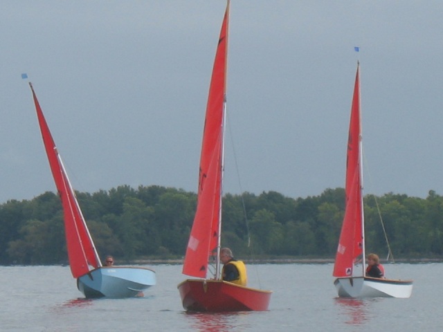 Photo: Shelley, Steve and Heather Running to the Leeward Mark