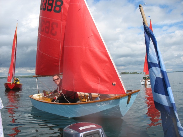 Photo: Shelley Says Hellow to the Race Committee