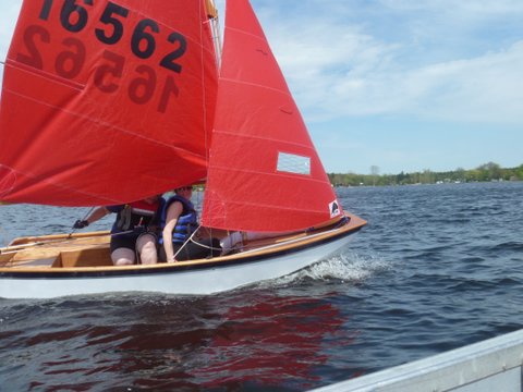 Photo: Heather Squared Passes By the Committee Boat
