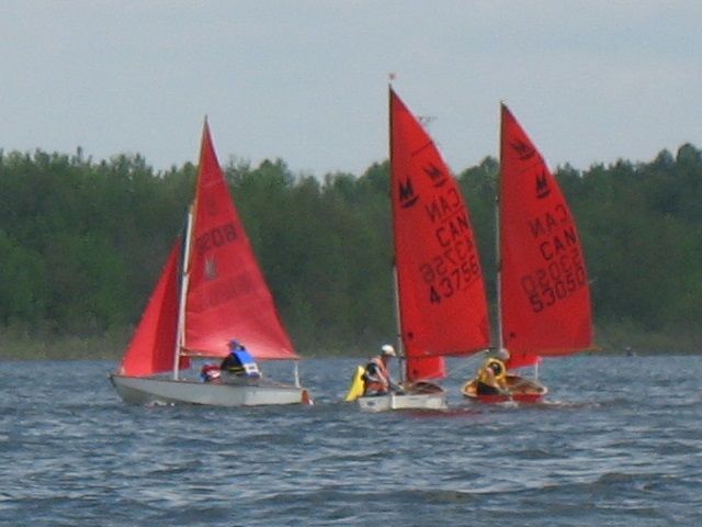 Photo: Dawn Rounding Leeward Mark Ahead of Steve and Erik