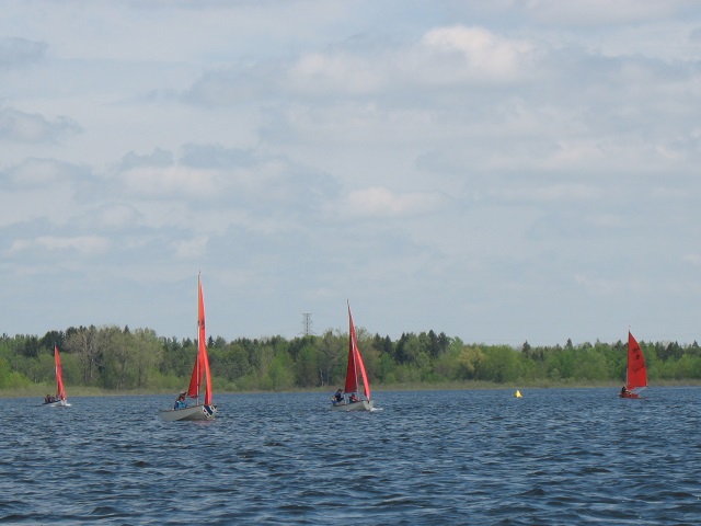 Photo: Erik, Dawn and Heather head to the finish