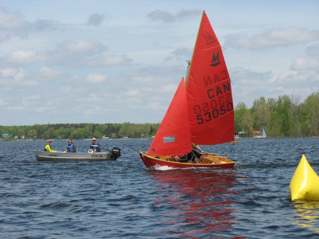 Photo: Steve and Tayja Cross the Finish Line on a Gust