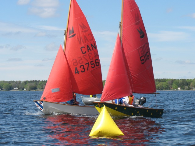 Photo: Erik Squeaks Across Just Ahead of Marika